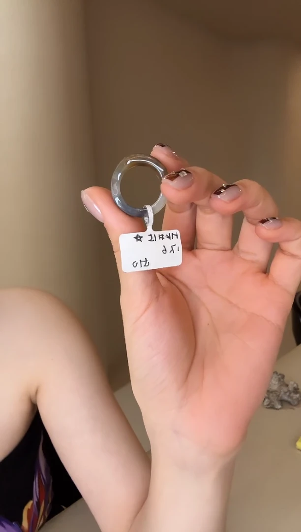 【闪购商品】和田玉戒指未镶嵌15码楼兰三彩