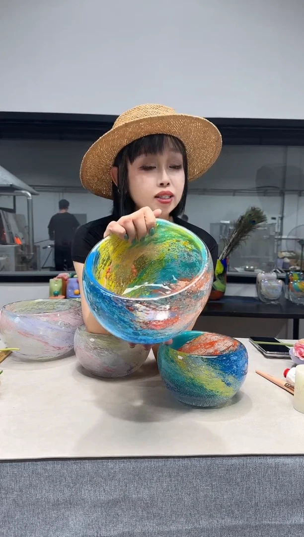 大莫奈G慕忆家手作琉璃高口