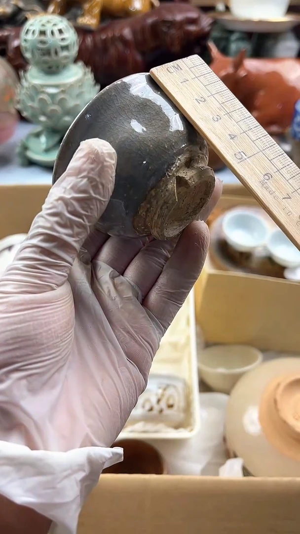 瓷片赵*慧英歌瓷器满19.9包邮