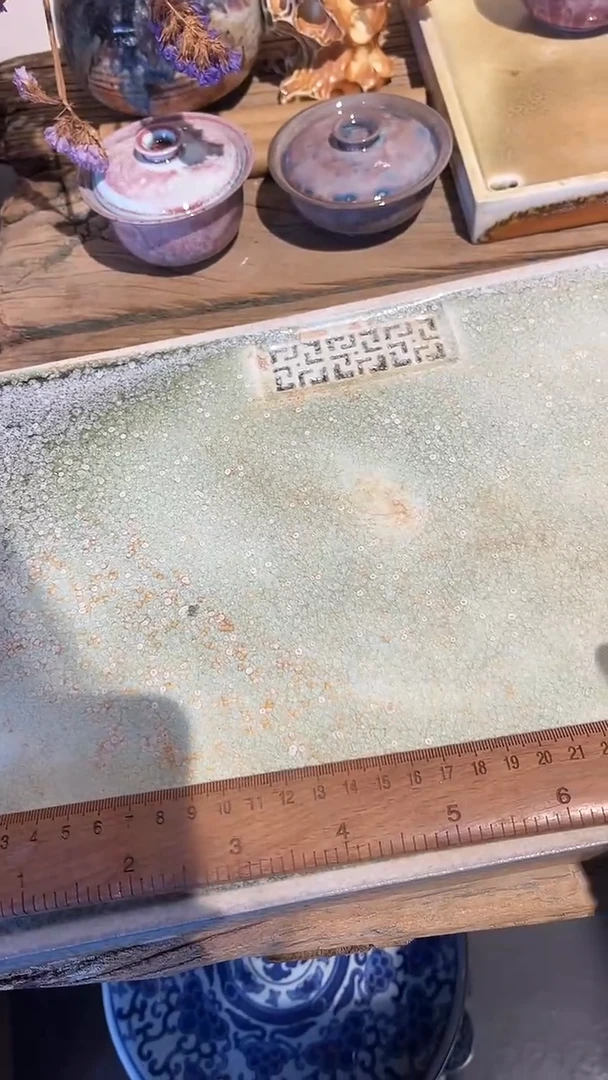 壶承1号中白泥长*宽35*24CM 微瑕 有落渣 粘底 介意不拍