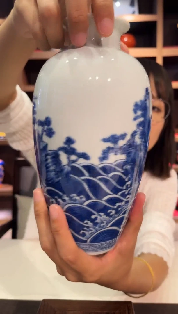 摆件景德镇陶瓷青花瓶