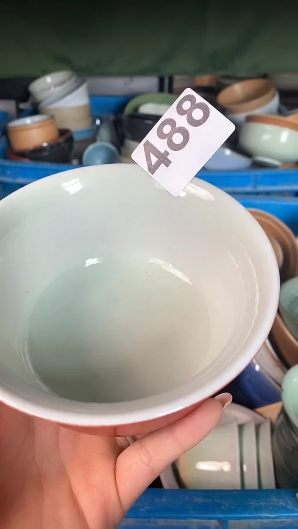 【闪购商品】碗488外红万福碗