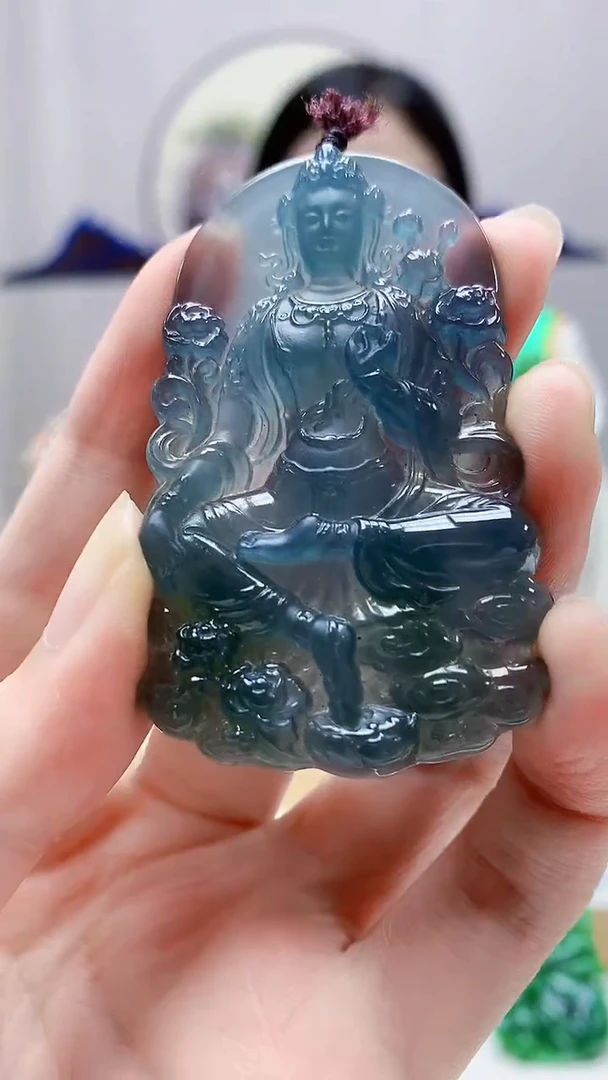 未镶嵌定制翡翠4852zm-毛货赠珠链挂件53