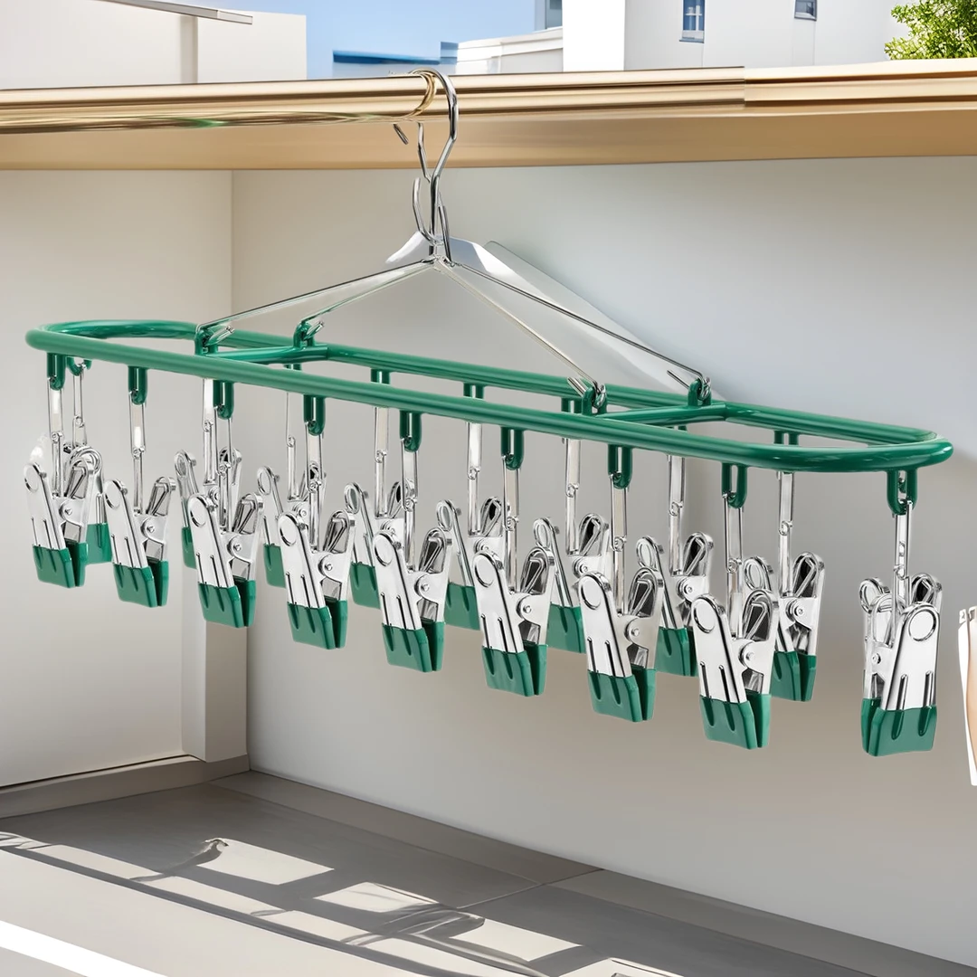 简约防锈轻奢防水多夹子晾晒晾衣架内裤家用无痕夹子防风阳台袜子