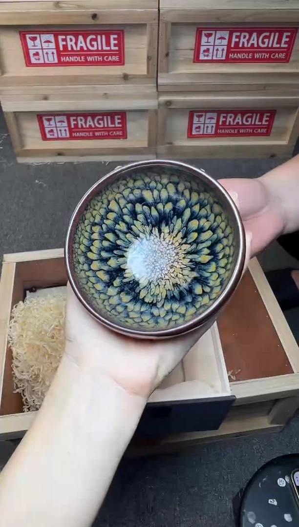 茶盏蓝绿鹧鸪 钵 盏三疯建盏茶器