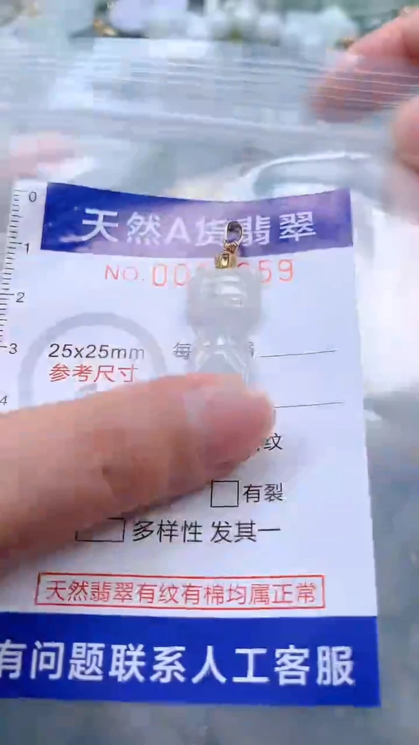 翡翠未镶嵌吊坠(不含链)1