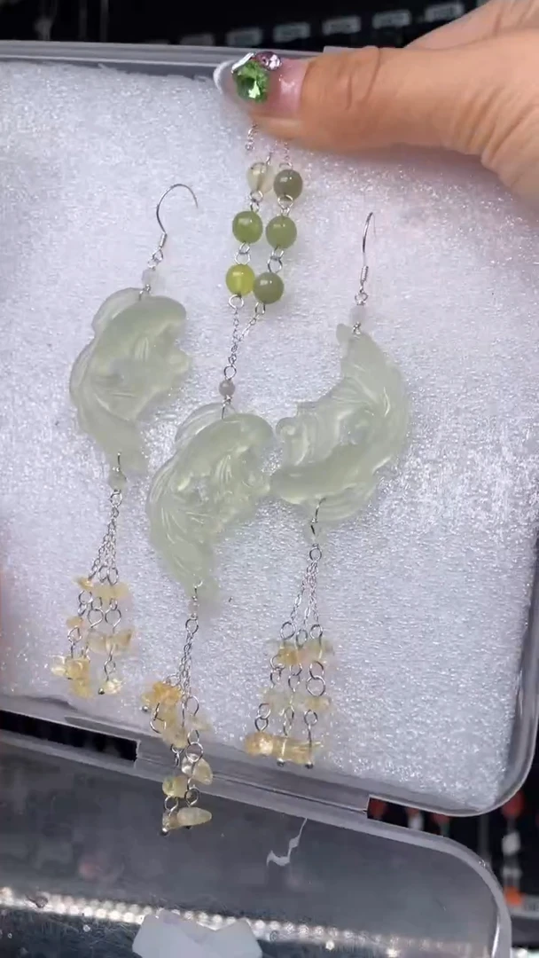 紫晶耳饰银S925镶嵌?****?玖笙
