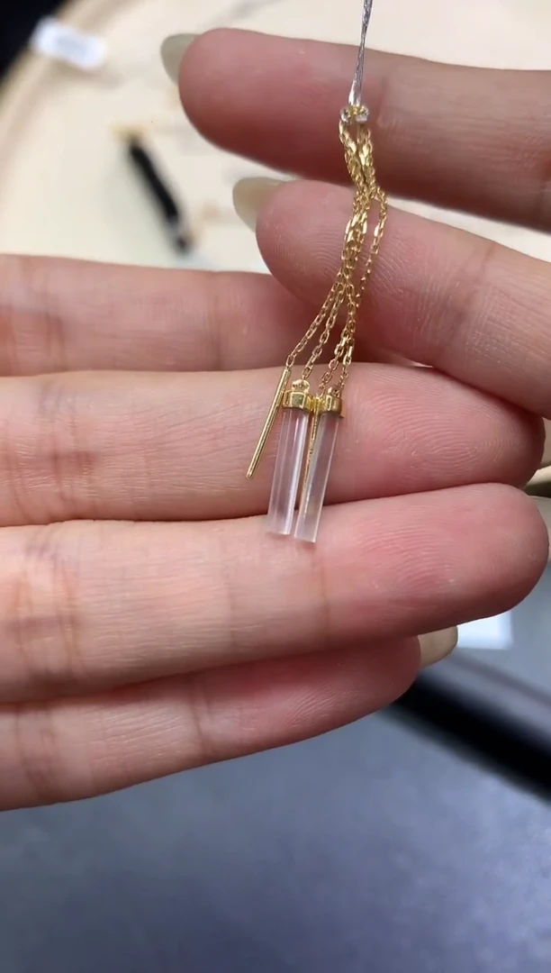 18K金镶嵌翡翠耳饰E150|1380