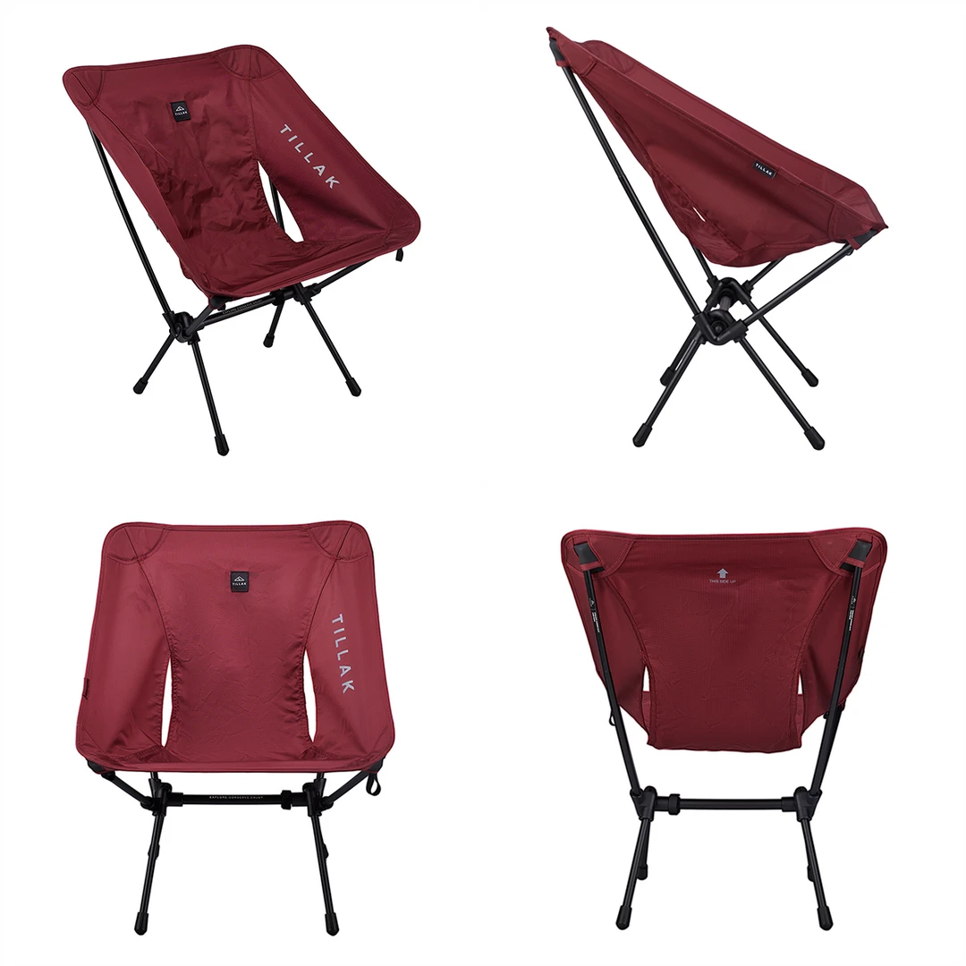 Tillak户外露营野营月亮椅便携小凳子战术折叠BC椅子