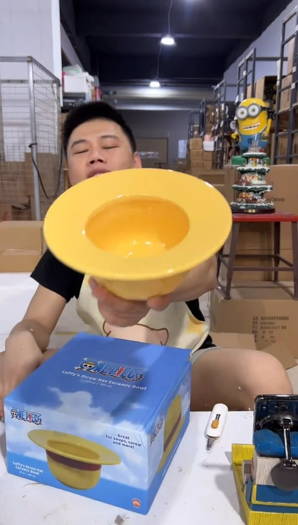 瓷片原盒海贼王草帽碗