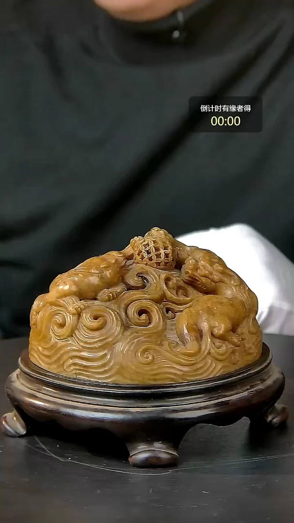 寿山石印石一物一拍