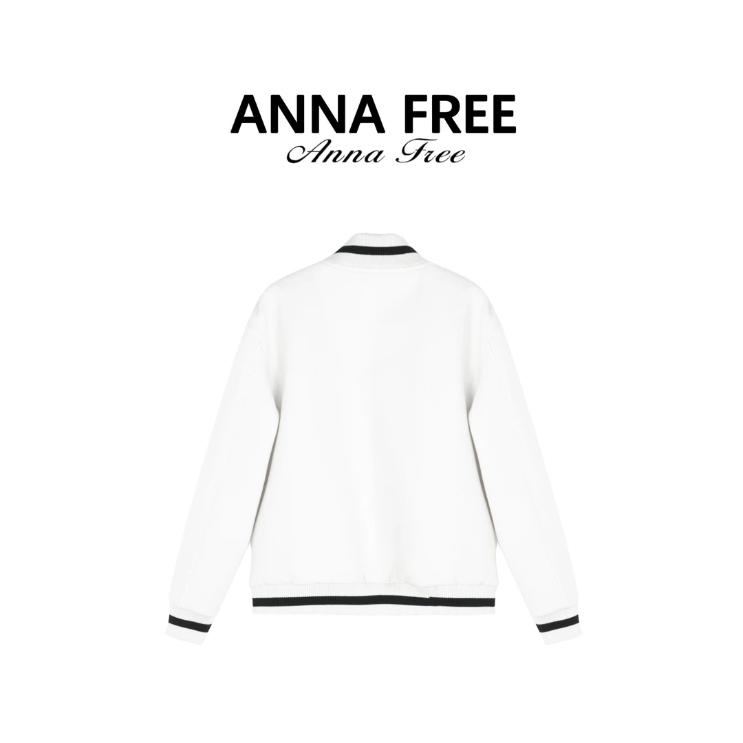 ANNA FREE【奢暖】秋冬新款时尚潮流休闲夹克棒球服ZCE24540