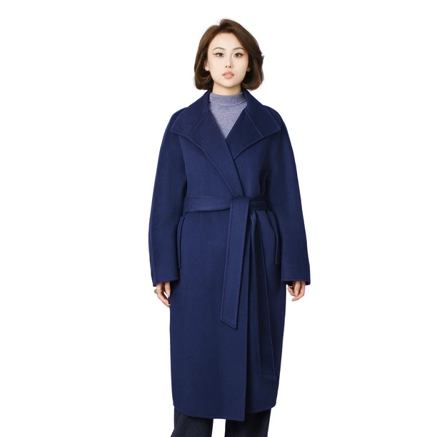 松间事 山羊绒大衣秋冬长款羊绒大衣（衣长：110cm）WS03-2409C068