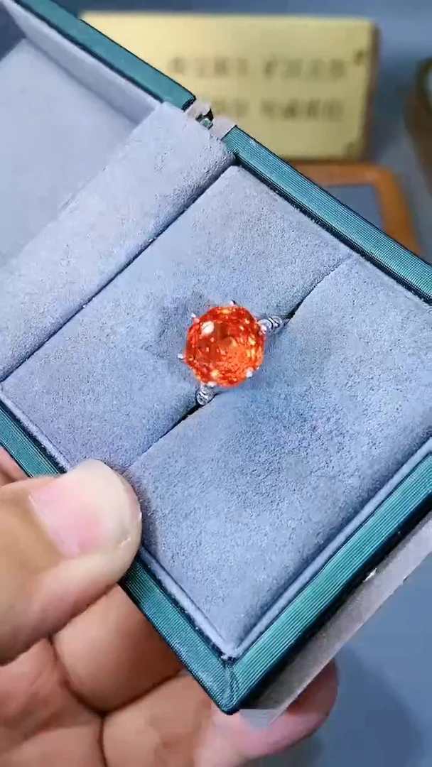 【闪购商品】石榴石戒指银S925镶嵌3211