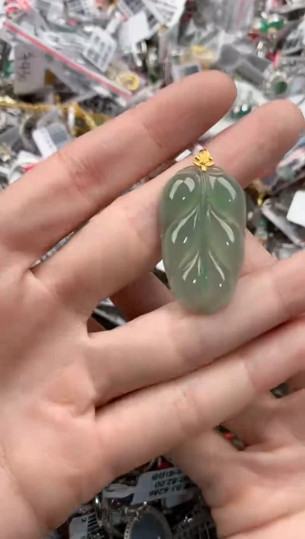 18K金镶嵌戒指翡翠4444-----1