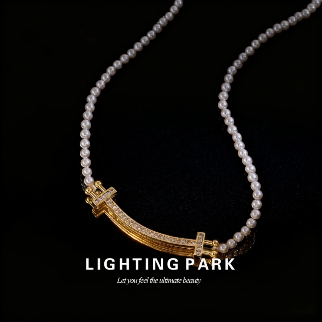 铜合金仿珍珠项链 【重工系列】比直播间更惊艳 A贝吊坠项链2237