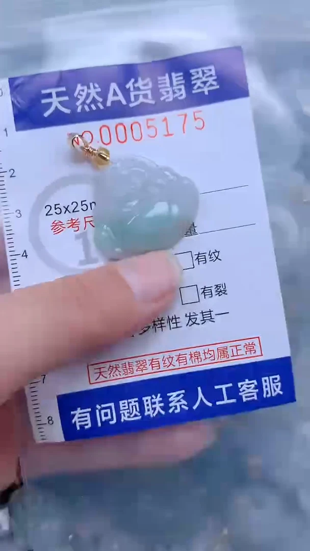 翡翠未镶嵌吊坠(不含链)1