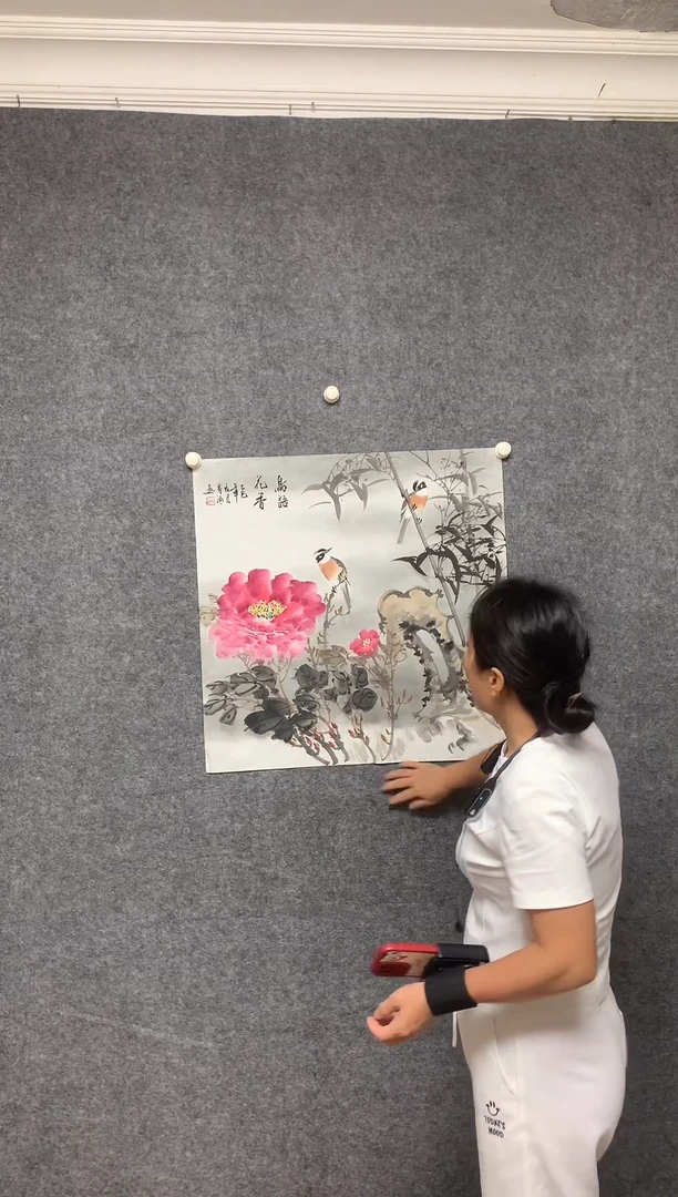 竖款牡丹精品尺寸68*68