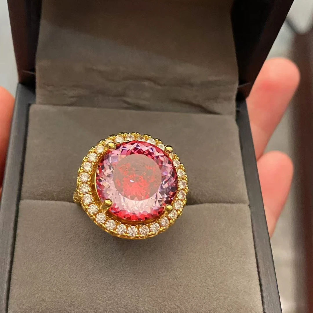 非金属珐琅戒指 《吉阳璀璨》珐琅戒指 收藏级轻奢时尚戒指W003