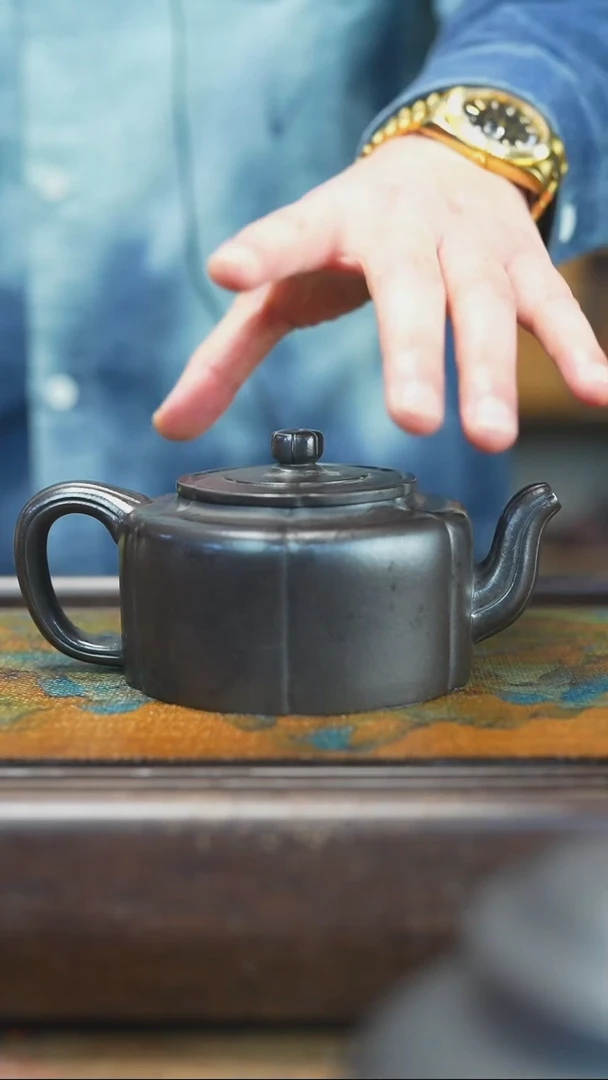 【闪购商品】紫砂茶杯2.13 玄铁石黄   周盘壶