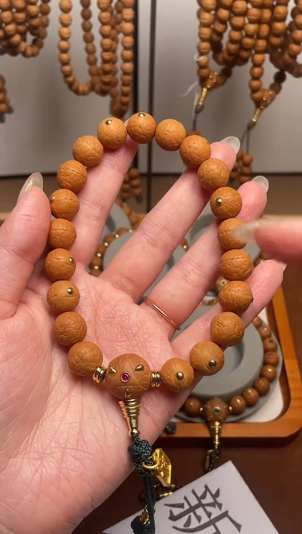 吊坠凤眼菩提13mm龙爪粉钻