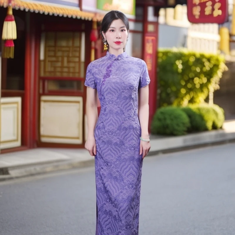 云裳 2025清凉改良旗袍气质日常优雅修身显瘦中国风旗袍夏季复古