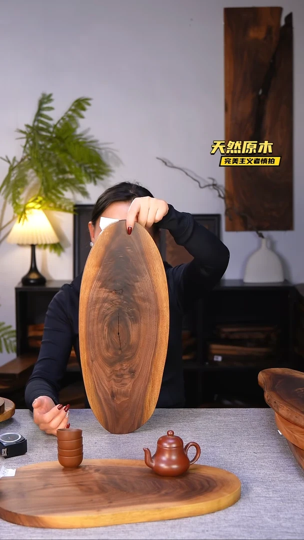 木北美黑胡桃原木.干裂疤结不属于商品质量问题完美主义者慎拍