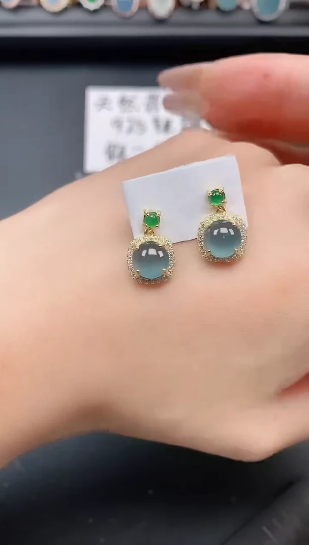 银S925镶嵌戒指翡翠111111