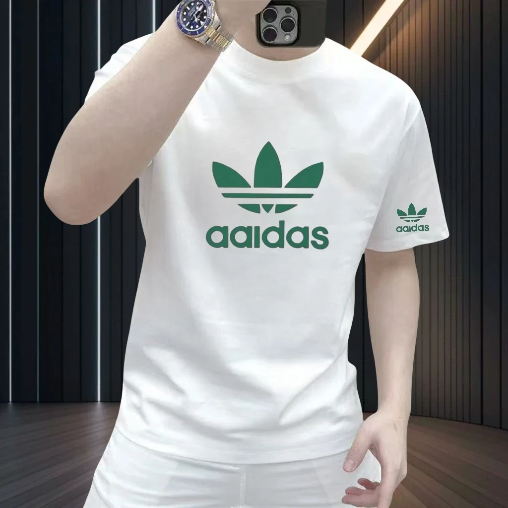 男生夏季高品质t恤男女同款日常休闲圆领情侣纯棉短袖宽松休闲T恤