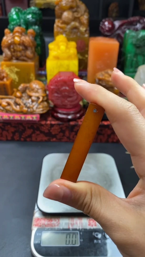 寿山石印石田黄单字章 喜