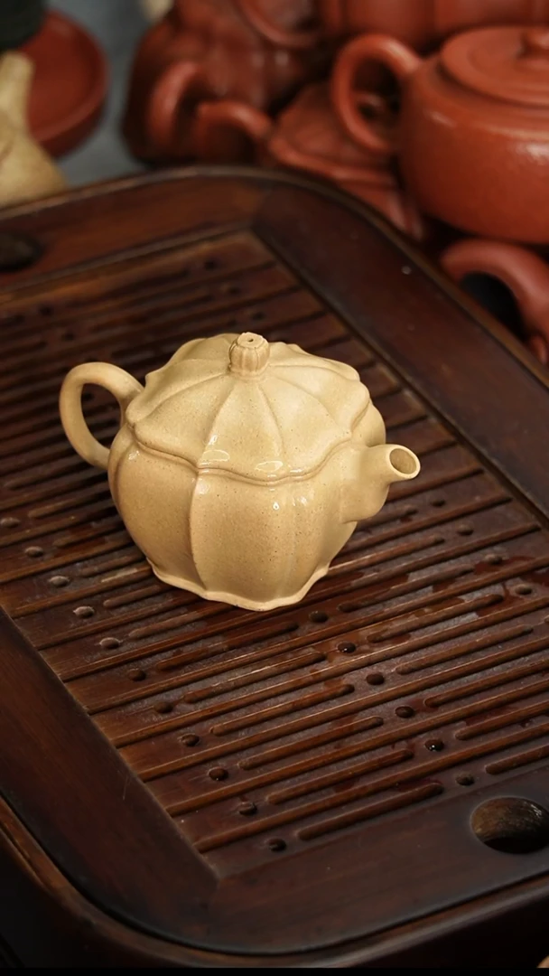 茶壶紫砂广***帅宜兴紫砂本绿筋纹汉瓦