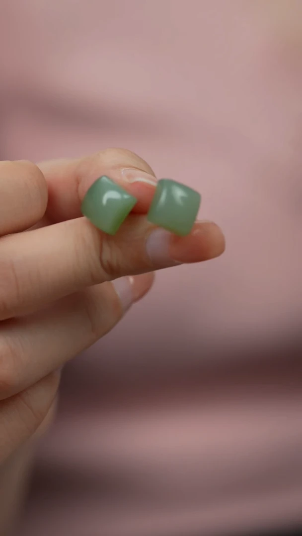 18K金镶嵌和田玉珠宝半成品J58（多样性发一件）