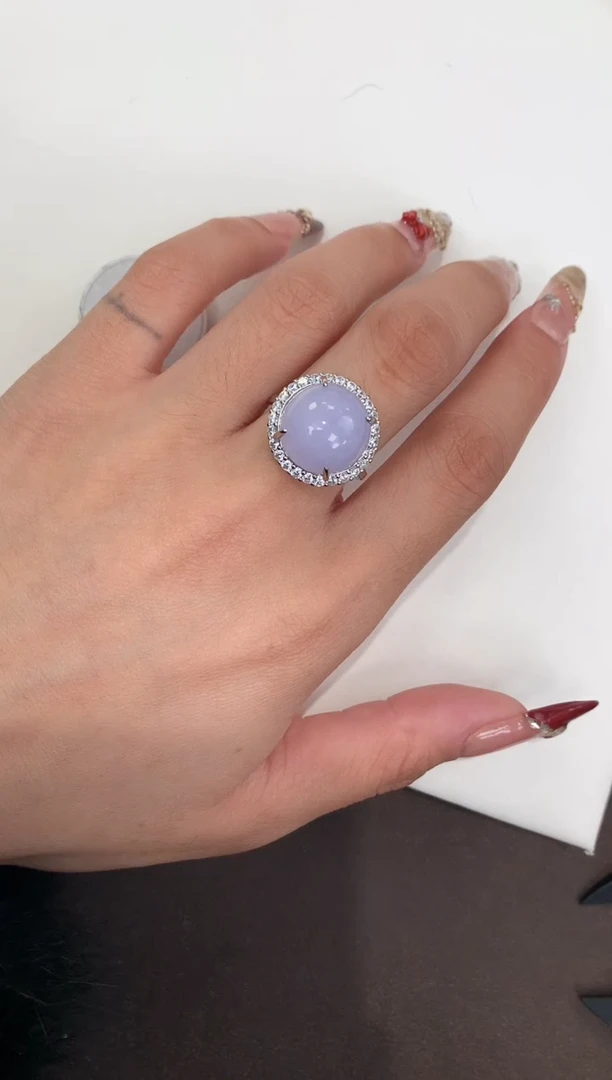 颈饰银S925镶嵌翡翠天然缅甸a货翡翠