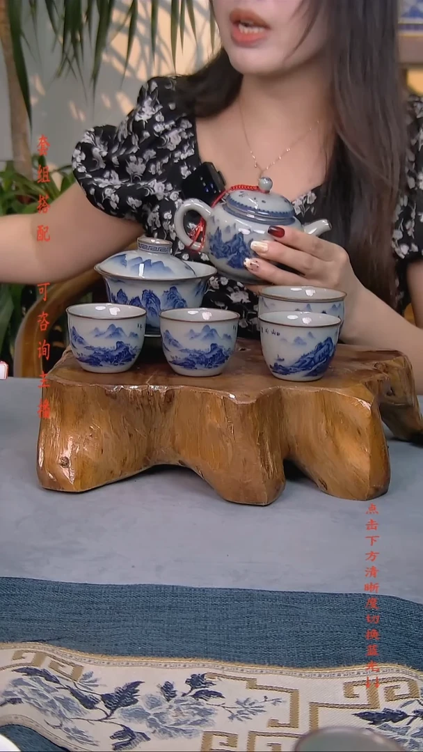 昨****天简装家用款6件套 老陶泥开片纹陶瓷茶具
