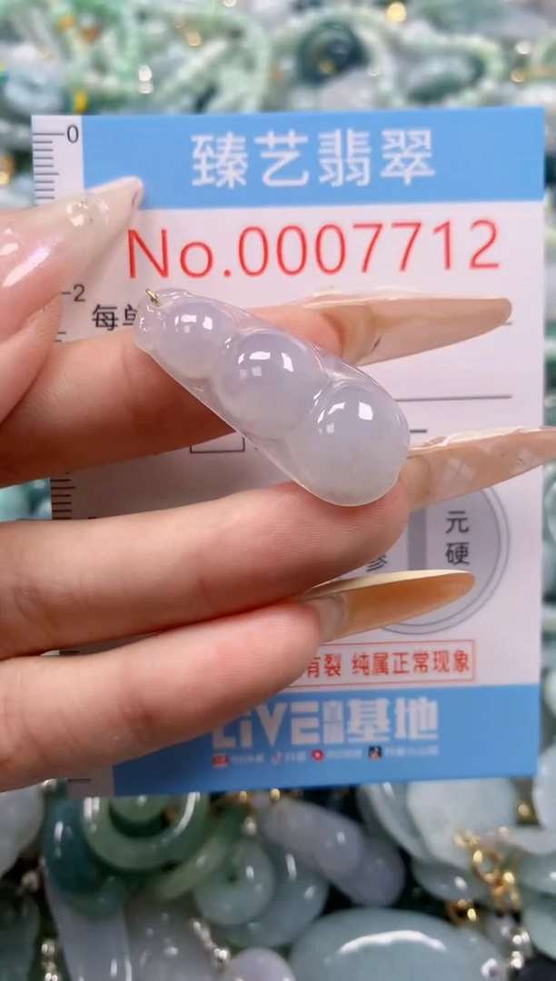 翡翠未镶嵌颈饰含绳000712