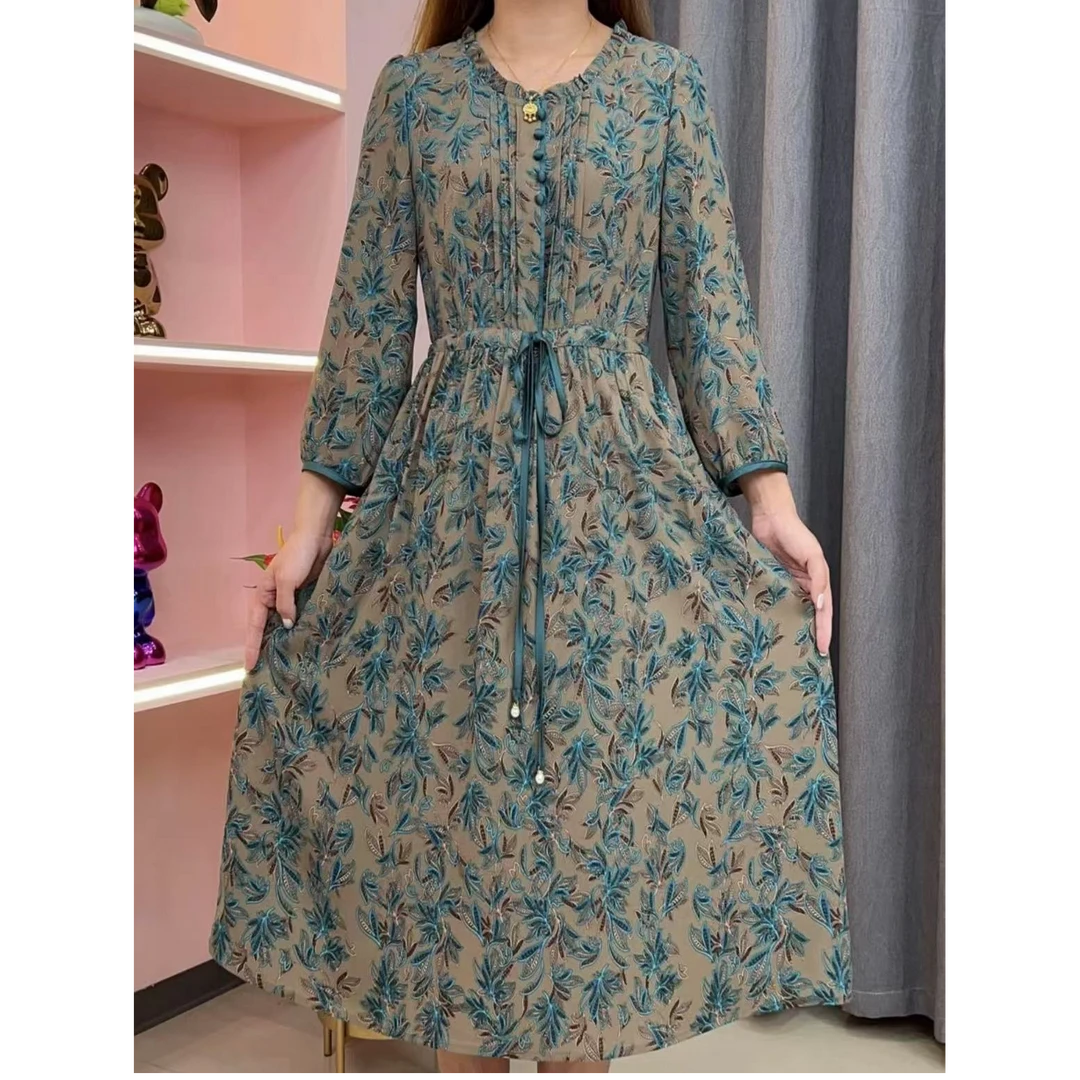 【撤柜断码甩】C2295女装连衣裙气质时尚休闲百搭中长款裙子