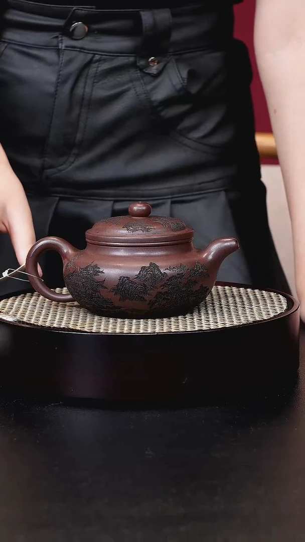 茶壶紫砂宜兴茶壶h60508