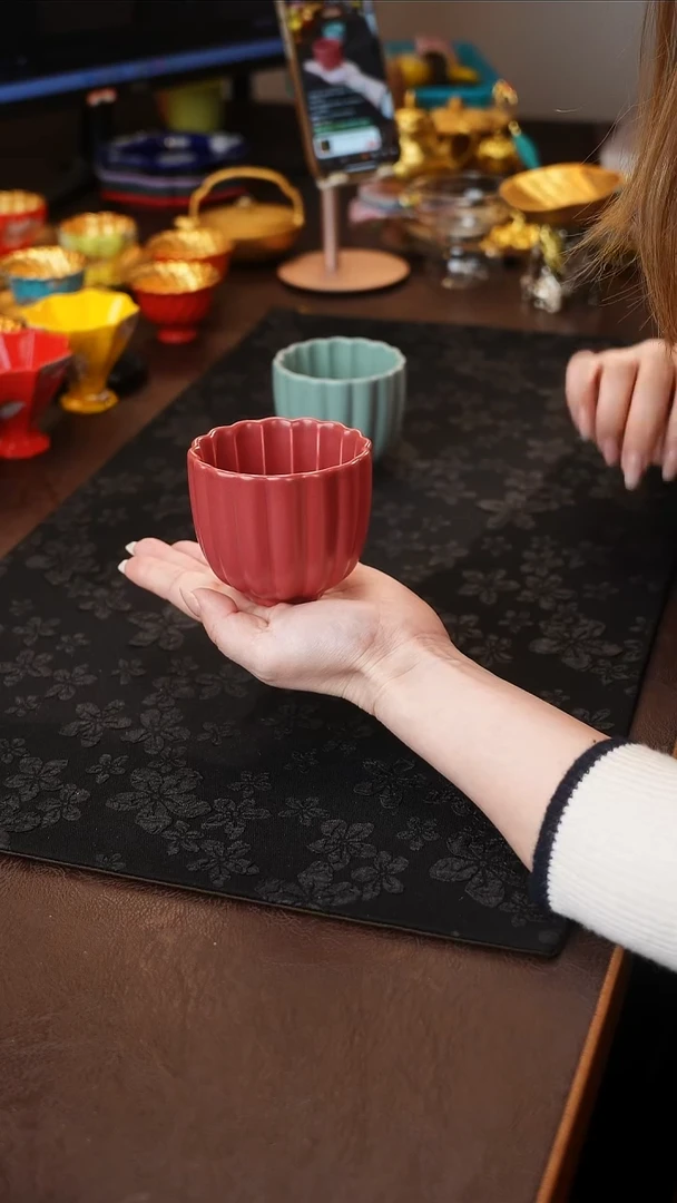 茶杯紫砂【宜景窑系列】晨露