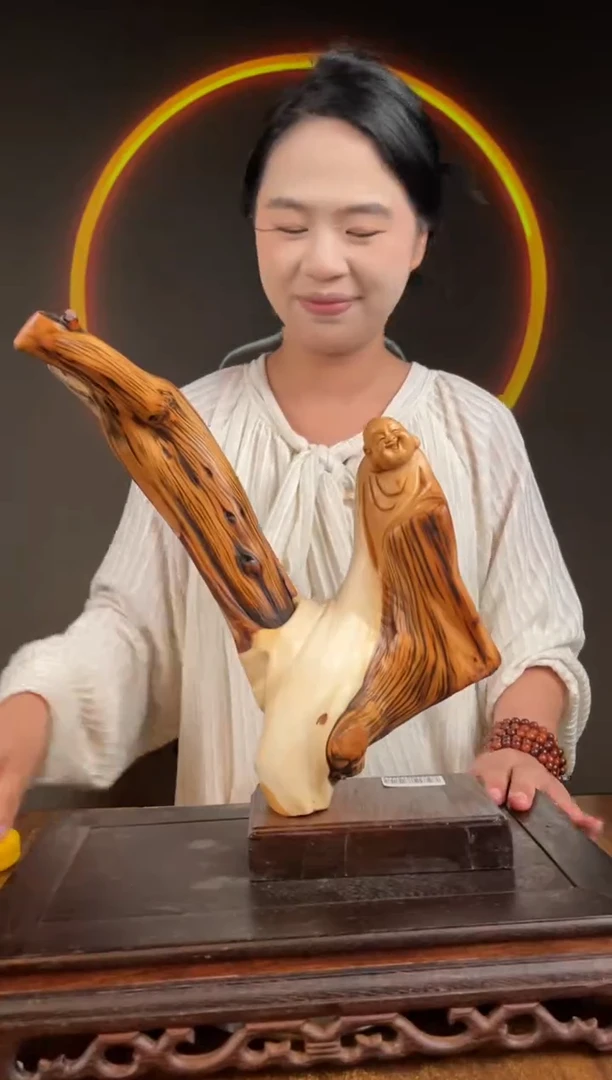 柏木（崖柏）手工摆件,先抢先得! 编号:128