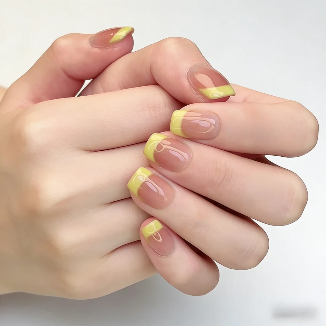 青梦-穿戴甲简约纯手工反复穿戴小众轻奢光疗美甲学生甲贴