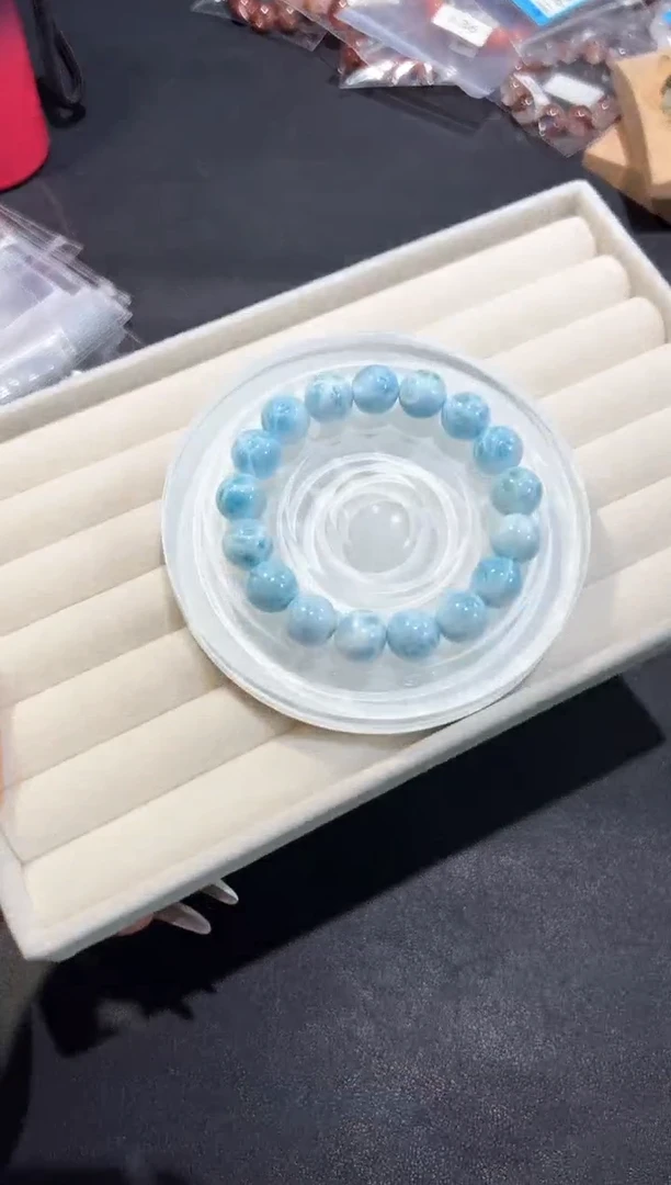 未镶嵌针钠钙石（海纹石）手串22d多样性发其一【1条】默认微瑕