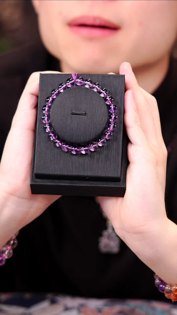 【闪购商品】水晶单圈未镶嵌Q014玻利维亚紫水晶单圈8mm