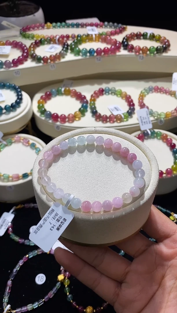 【闪购商品】碧玺手串未镶嵌3号B0973多样性发一