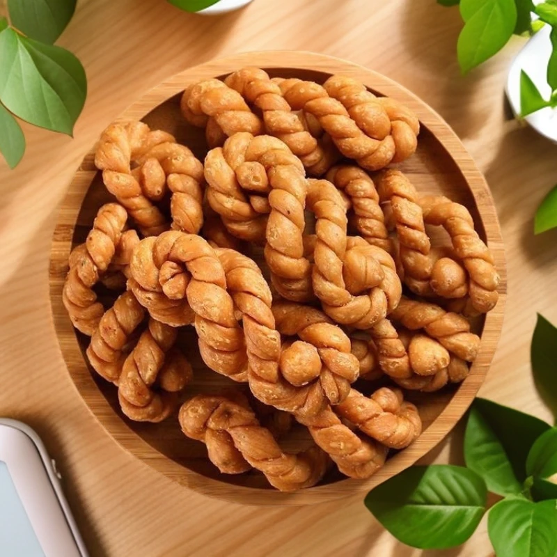 手工麻花传统工艺特色小吃糕点零食酥脆香甜可口老面麻花