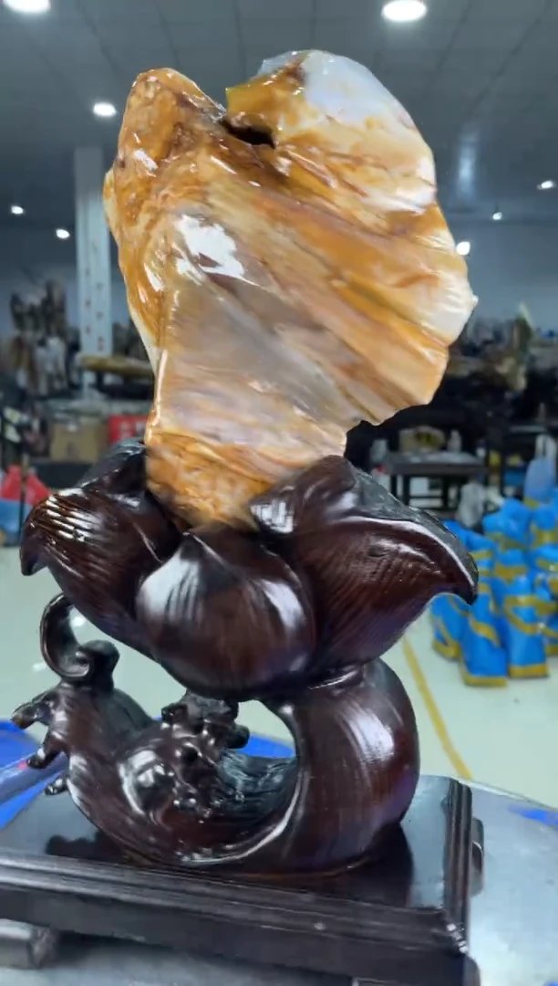 【闪购商品】硅化玉摆件未镶嵌58