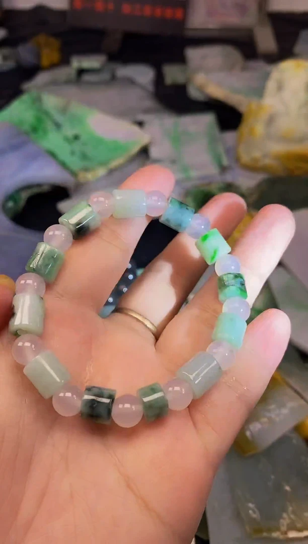 散珠翡翠天然缅甸翡翠A货130