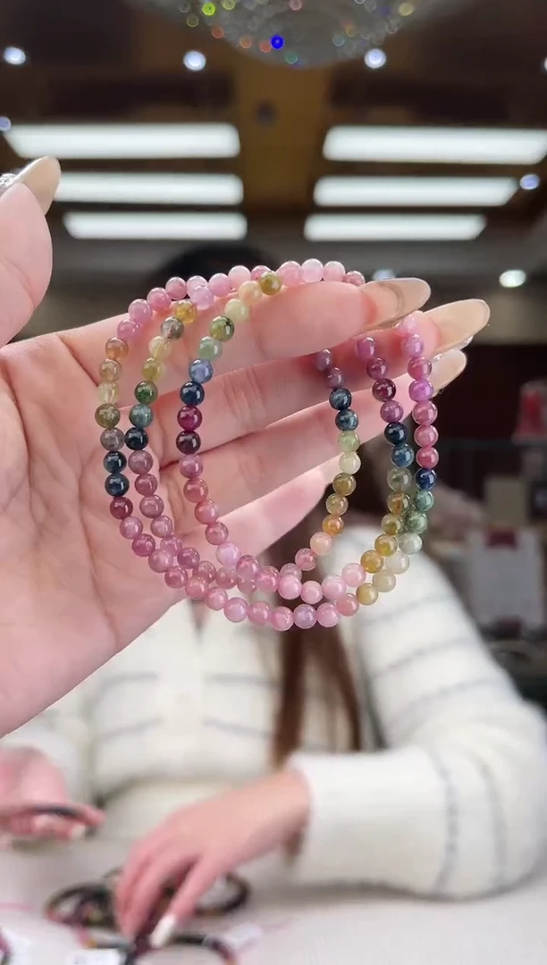 【闪购商品】碧玺/未镶嵌4mm+碧玺多圈多样性发货5