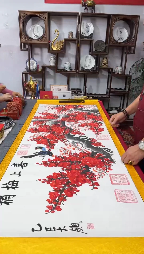 书法齐大领-梅花-精品书画