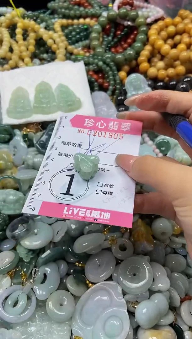 翡翠未镶嵌颈饰闪购0301905