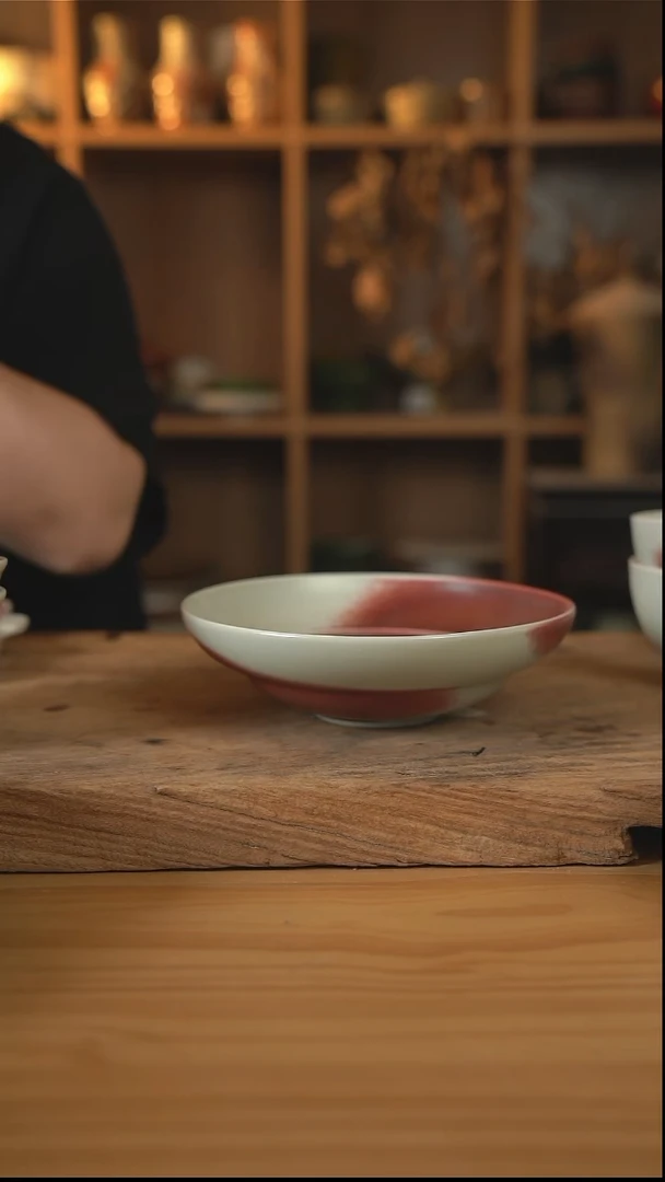 郎红系列的8英寸葫芦盘1个